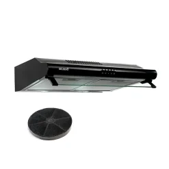 BELDEKO - Hotte Casquette / Visière 60 cm NOIR 240 m3/h - 100 Watts - Filtre inclus