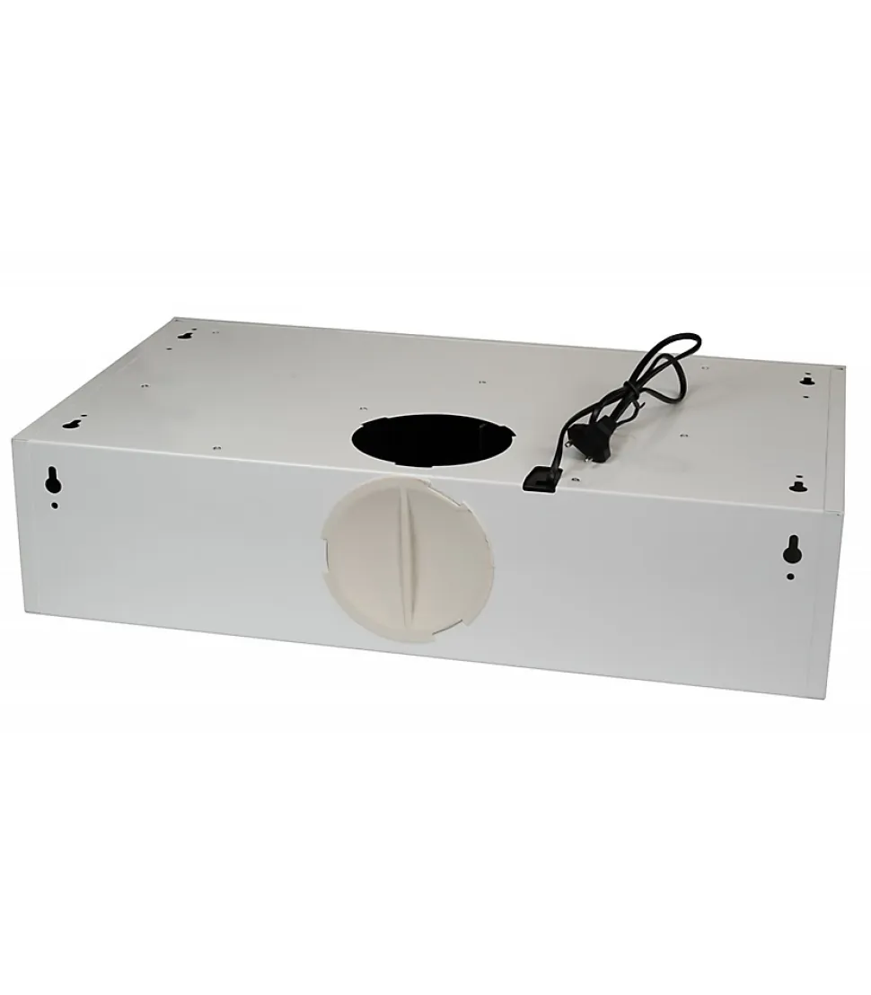 BELDEKO - Hotte Casquette / Visière 60 cm BLANC 240 m3/h 2 Filtres à charbon