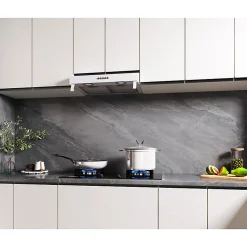 BELDEKO - Hotte Casquette / Visière RIVAGE 60 cm BLANC - 100W - 210 m3/h