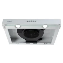 BELDEKO - Hotte Casquette / Visière RIVAGE 60 cm BLANC - 100W - 210 m3/h