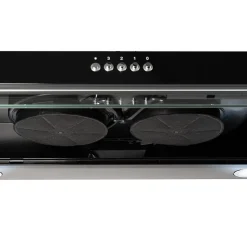 BELDEKO - Hotte casquette / visière Rivage 90 Cm - NOIR - Double moteur - 200W - 438 m3/h