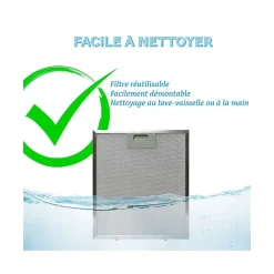 BELDEKO - Hotte casquette / visière Rivage 90 Cm - NOIR - Double moteur - 200W - 438 m3/h