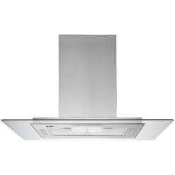 BELDEKO - Hotte îlot aspirante 90 cm INOX - Minuteur - Débit 556 m3/h - 3 vitesses - LUDIA 90 XS