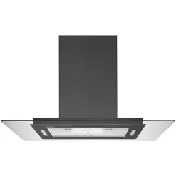 BELDEKO - Hotte îlot aspirante 90 cm NOIR - Minuteur - Débit 556 m3/h - 3 vitesses - LUDIA 90 BK