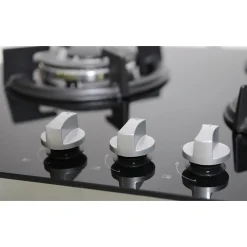 BELDEKO - Plaque de cuisson 3 ZONES VERRE NOIR - GAZ BOUTEILLE