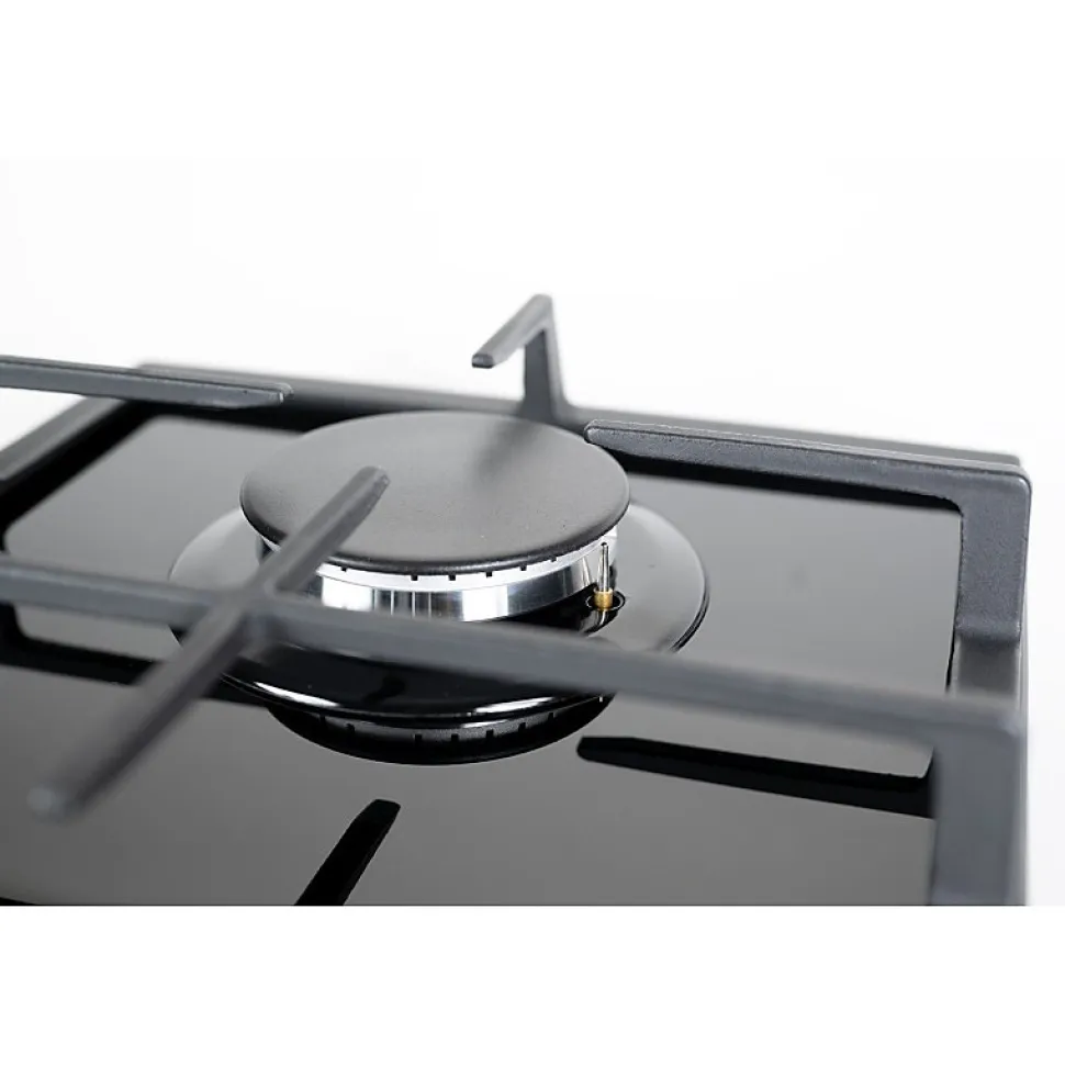 BELDEKO - Plaque De Cuisson 2 ZONES / VERRE NOIR - GAZ BOUTEILLE - 4000W
