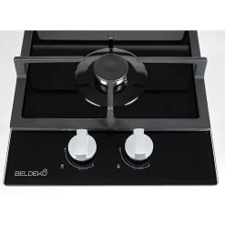 BELDEKO - Plaque De Cuisson 2 ZONES / VERRE NOIR - GAZ BOUTEILLE - 4000W