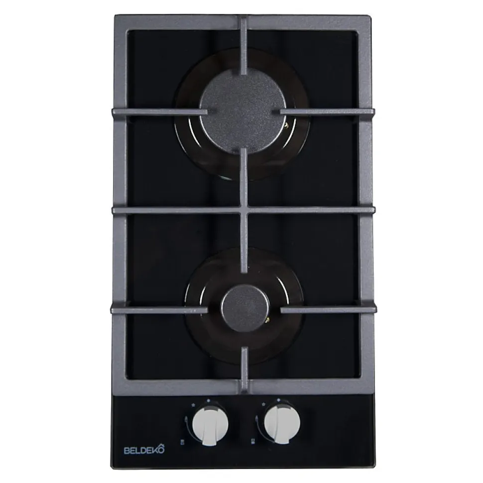 BELDEKO - Plaque De Cuisson 2 ZONES / VERRE NOIR - GAZ BOUTEILLE - 4000W