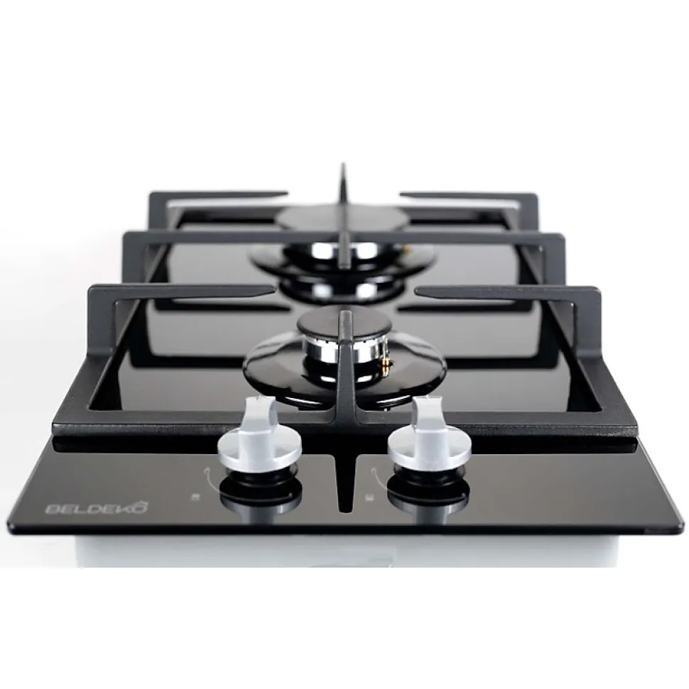 BELDEKO - Plaque De Cuisson 2 ZONES / VERRE NOIR - GAZ BOUTEILLE - 4000W