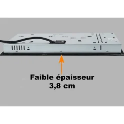 BELDEKO - Plaque Vitrocéramique 2 foyers 3000W - Minuteur, commande tactile