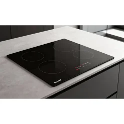 BELDEKO - Table de cuisson Vitrocéramique 3 foyers - Encastrable, Minuteur multi-zones Seulement 4,6 cm d'Épaisseur