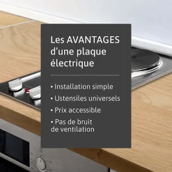 BELDEKO - Table de cuisson électrique 2 zones - BTEM2Z-C02IX