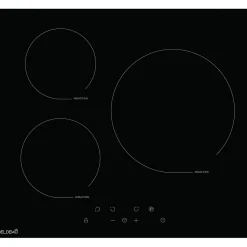 BELDEKO Plaque de Cuisson 3 foyers Induction 5800 WATTS - Grand feu de 280 mm