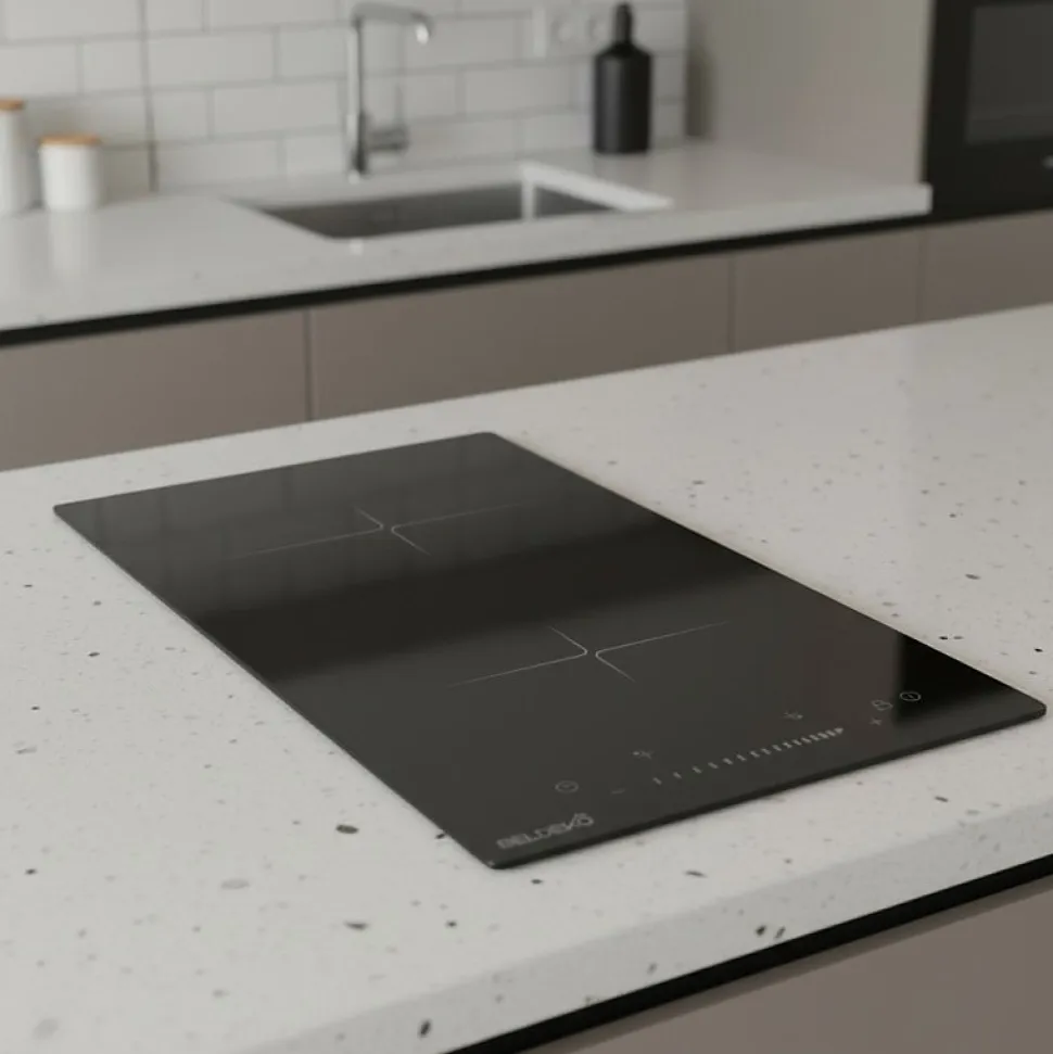 BELDEKO Plaque Induction Slider 2 foyers avec Minuterie - 3300W