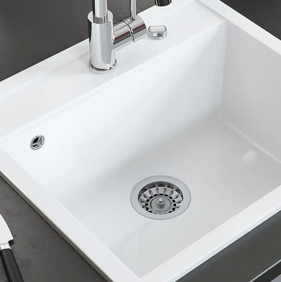 Bergström évier Blanc 56.5x51cm