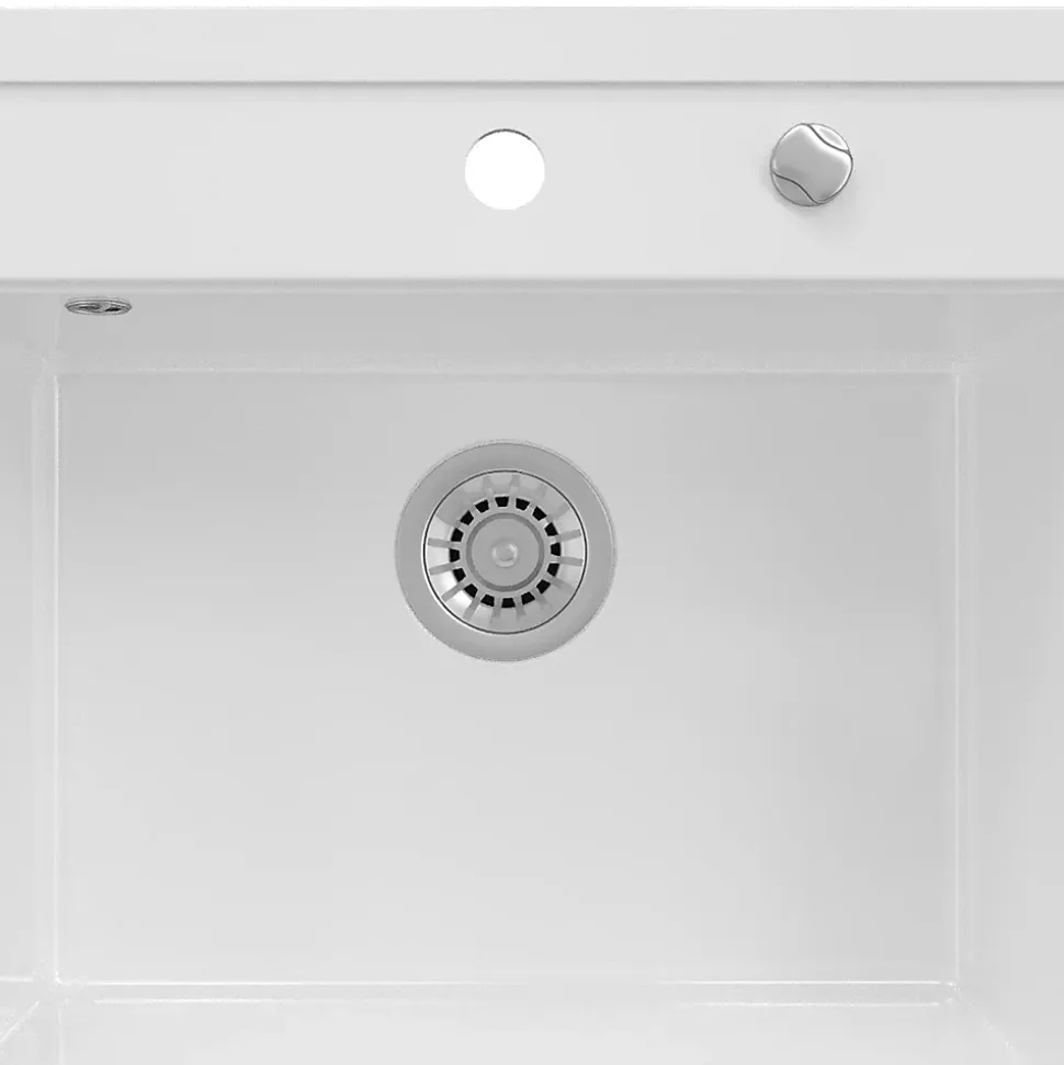 Bergström évier Blanc 56.5x51cm