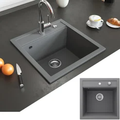 Bergström Évier Gris 49 x 51 cm