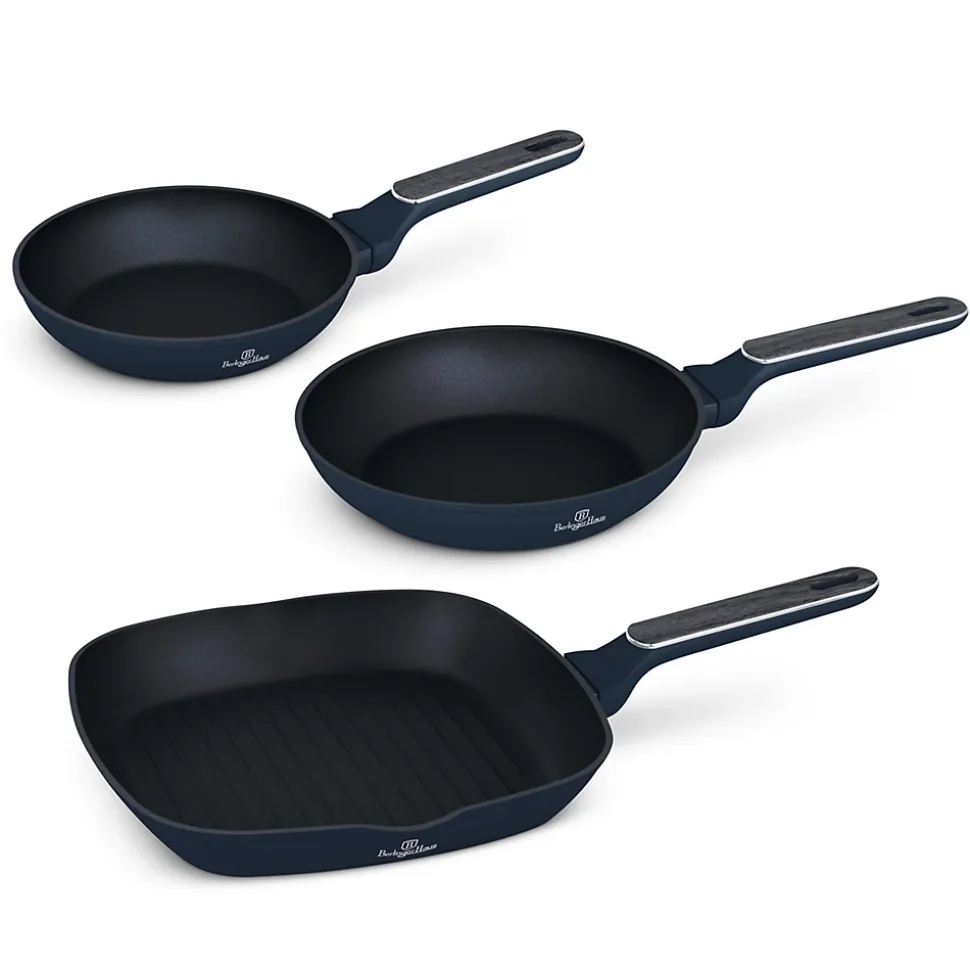 Berlinger Haus Jeu de casseroles et poêles en acier inoxydable, revêtement ETERNA, induction et four, 8 pièces, Eternal