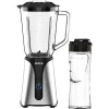 Blender - JOCCA - 350 W - Bol en verre 1 L - Bouteille 600 ml - Noir