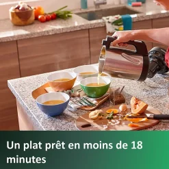 Blender chauffant 1.2l 1000w Philips HR2203/80 viva collection