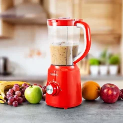Blender 1.5l Avec 2 Lames Inox B5turbo Rouge Kitchencook