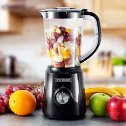Blender 1.5l Avec 2 Lames Inox B5turbo Noir Kitchencook