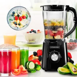 Blender 1.5l Avec 2 Lames Inox B5turbo Noir Kitchencook