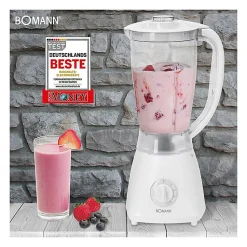 Blender Mixeur universel 1,5L 500W Bomann UM 378 CB Blanc