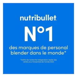 Blender portable NutriBullet - NBP003MA - 70 W - 0,475 L - Magenta - 1 bouteille incluse