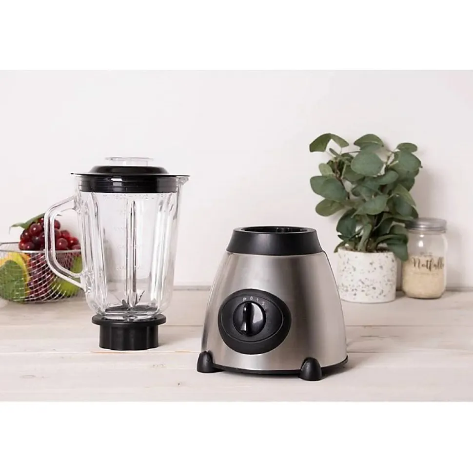 Blender 800w 1.5 Litre 3 Vitesses Acier Inoxydable De Royalty Line