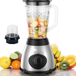 Blender 800w 1.5 Litre 3 Vitesses Acier Inoxydable De Royalty Line