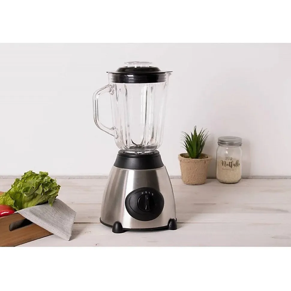Blender 800w 1.5 Litre 3 Vitesses Acier Inoxydable De Royalty Line