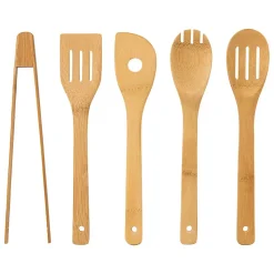 Bloc 5 couteaux & 5 ustensiles manche bambou - 5Five