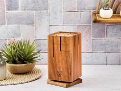 Bloc couteaux rotatif SKAGEN - Bois