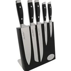 Bloc de 5 couteaux aimanté massif inox Jean Dubost DM021220X70055 massif