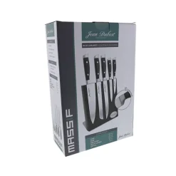 Bloc de 5 couteaux aimanté massif inox Jean Dubost DM021220X70055 massif