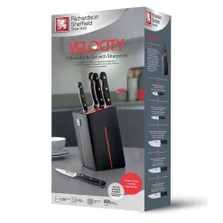 Bloc de 5 couteaux avec aiguiseur Velocity