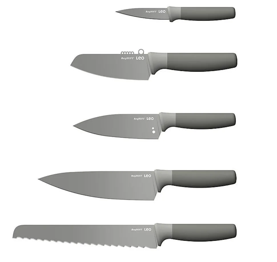 Bloc de 5 couteaux Berghoff 3950532 Leo - Balance