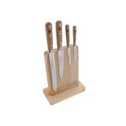 Bloc de 4 couteaux bois Jean Dubost C0004220PEF036 1920 chêne
