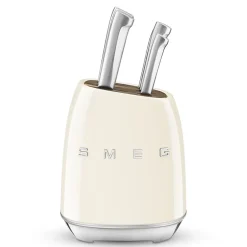 Bloc de 6 couteaux crème Smeg KBSF02CR