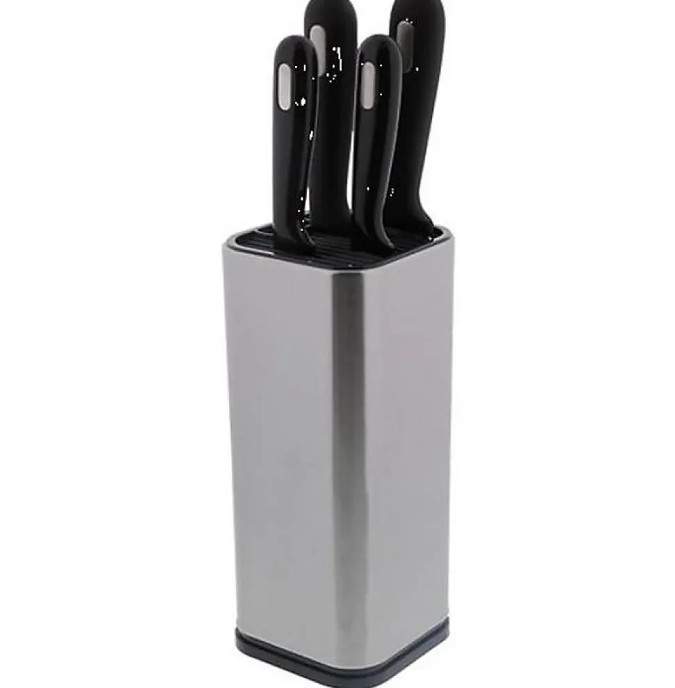 Bloc de 4 couteaux inox brossé Jean Dubost DH027000X35196 home