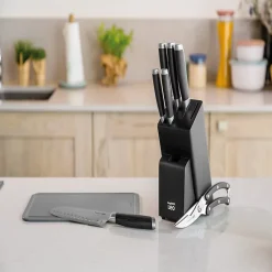 Bloc de 5 couteaux lames inox Berghoff 3950358 leo - graphite