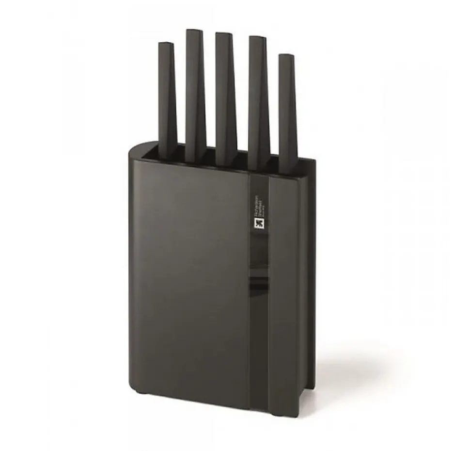 Bloc de 5 couteaux noir Richardson Sheffield R31093K499K20 edge