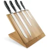 Bloc de Couteaux de Cuisine Ergoforge 14, Noir, Acier, 33x31x13 cm, Sanelli