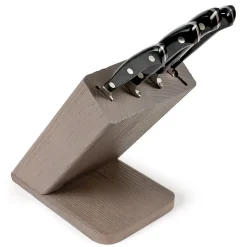 Bloc de Couteaux de Cuisine Ergoforge 15, Noir, Acier, 33x31x13 cm, Sanelli