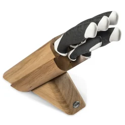 Bloc de Couteaux de Cuisine Sakura 13, Noir, Acier, 37x23x13 cm, Sanelli