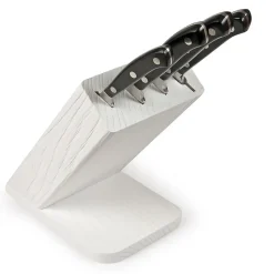 Bloc de Couteaux de Cuisine Ergoforge 16, Noir, Acier, 33x31x13 cm, Sanelli