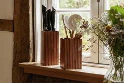 Bloc de rangement pour couteaux en bambou avec insert en poils Wenko