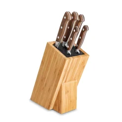 Bloc en bois de 5 couteaux forgé Georges