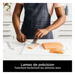 Bloc-couteaux - NINJA FOODI - StaySharp K32006EU - Avec affûteur - Ensemble de couteaux - 6 pieces aiguisées - Noir